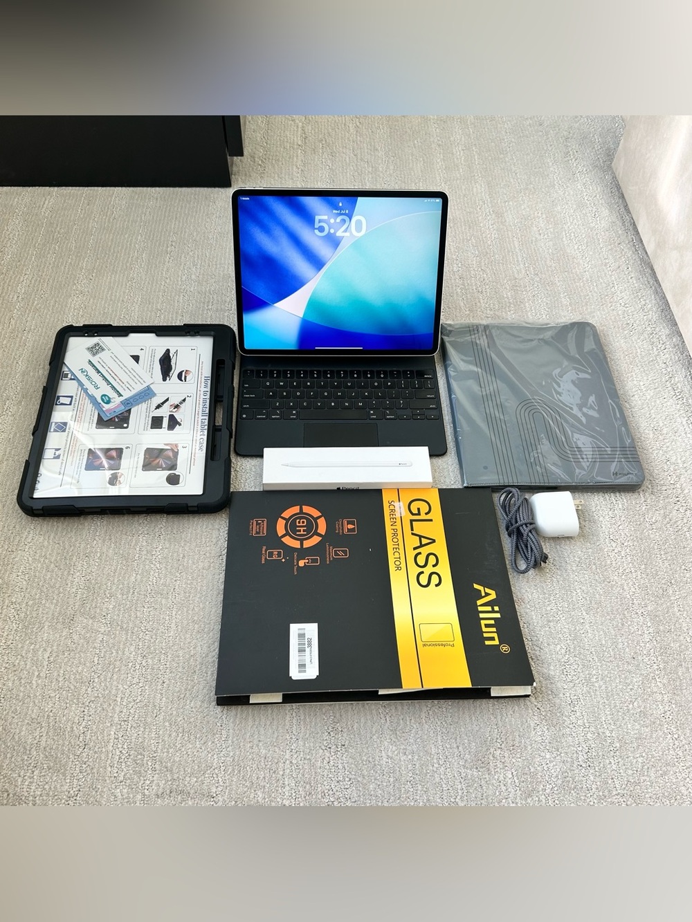 Apple iPad Pro 3rd Gen 256GB 12.9 inch Silver WiFi/Cellular